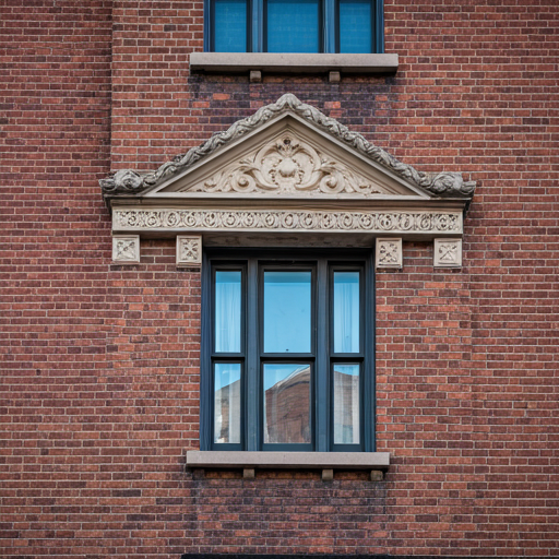 Black and white Philadelphia rowhouse detail